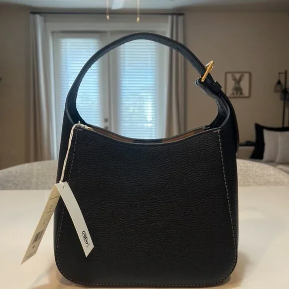 Tory Burch Small Thea Bucket Bag Crossbody In Black - Picture 4 of 9